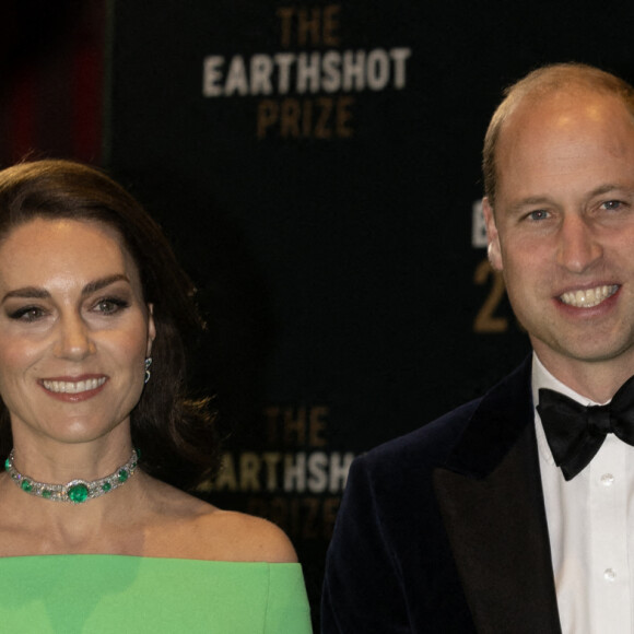 Le prince William, prince de Galles, et Catherine (Kate) Middleton, princesse de Galles, assistent à la 2ème cérémonie "Earthshot Prize Awards" à Boston, le 2 décembre 2022. 