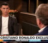 Cristiano Ronaldo révèle s'être senti trahi et déclare n'avoir "aucun respect" pour l'entraîneur du club Manchester United, E.ten Hag, lors d'une interview à Piers Morgan sur la chaîne Talk Sport. Londres. Le 13 novembre 2022. 