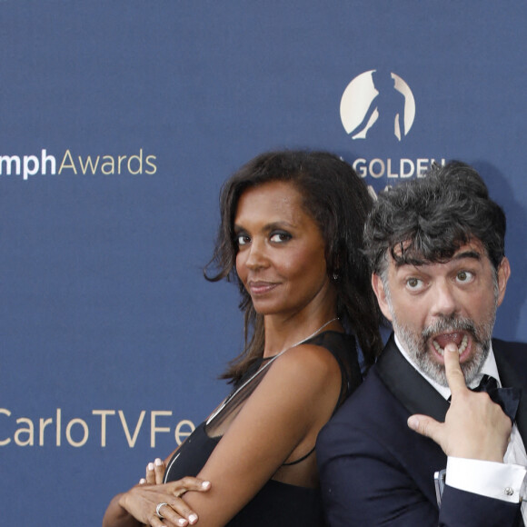 Stéphane Plaza et Karine le Marchand - Cérémonie de clôture du 61ème Festival de Télévision de Monte Carlo le 21 juin 2022. © Denis Guignebourg/Bestimage