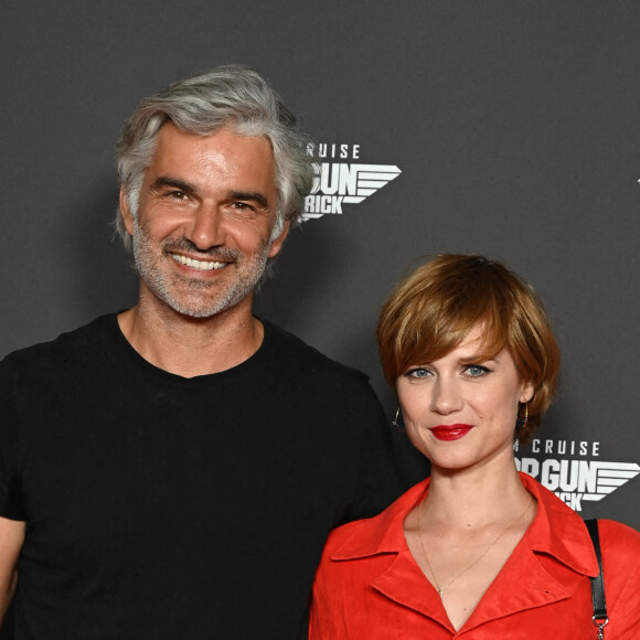 François Vincentelli et sa compagne Alice Dufour - Avant-première du film "Top Gun Maverick" à l'UGC Normandie à Paris le 19 mai 2022. © Coadic Guirec/Bestimage