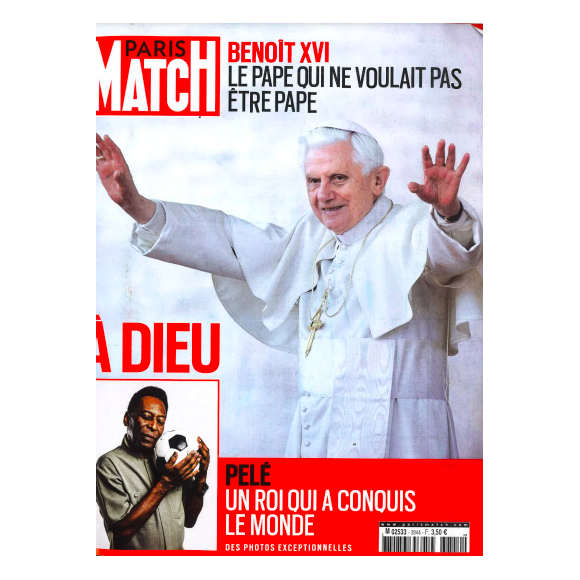 Couverture de "Paris Match" du jeudi 5 janvier 2023