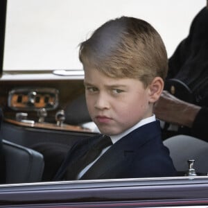 Le prince George de Galles - Sorties du service funéraire à l'Abbaye de Westminster pour les funérailles d'Etat de la reine Elizabeth II d'Angleterre, à Londres, Royaume Uni, le 19 septembre 2022/. © Photoshot/Panoramic/Bestimage