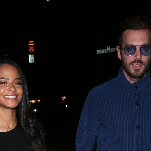 Exclusif - Christina Milian, Matt Pokora - Les célébrités arrivent à la soirée du 34 ème anniversaire d'Umar Kamani, PDG et co-fondateur de la marque de vêtements "Pretty Little Thing", à Los Angeles, le 21 mars 2022.