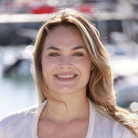 Mélanie Maudran au festival de fiction TV de La Rochelle. © Christophe Aubert via Bestimage