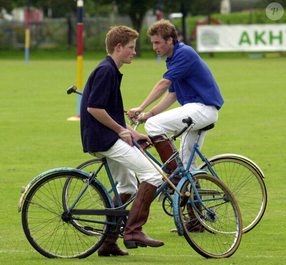 Le prince William, duc de Cambridge, Le prince Harry, duc de Sussex, en 2002