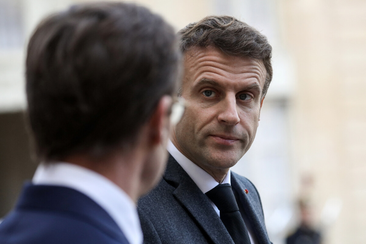 Photo : Le président de la République française, Emmanuel Macron reçoit ...
