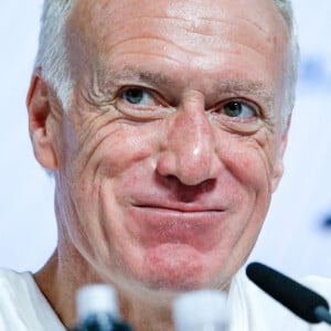 Didier Deschamps lors de la conférence de presse avant la finale France / Argentine lors de la coupe du monde FIFA Qatar 2022 à Doha le 17 décembre 2022. © William Volcov/ZUMA Press Wire / Bestimage 