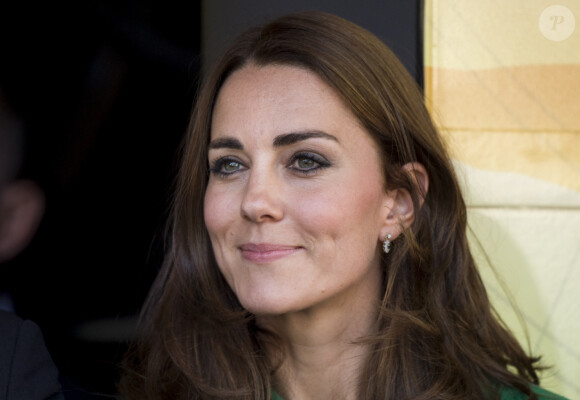 Catherine Kate Middleton (la duchesse de Cambridge) à l' arrivée de la première étape du tour de France a Harrogate en Angleterre Le 05 Juillet 2014 