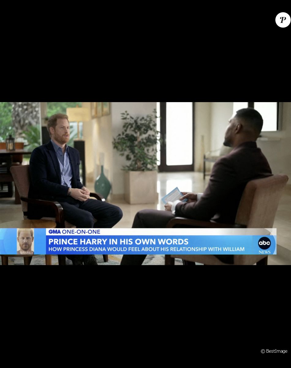 Images de l'émission "Good Morning America" avec le prince Harry. © JLPPA/Bestimage