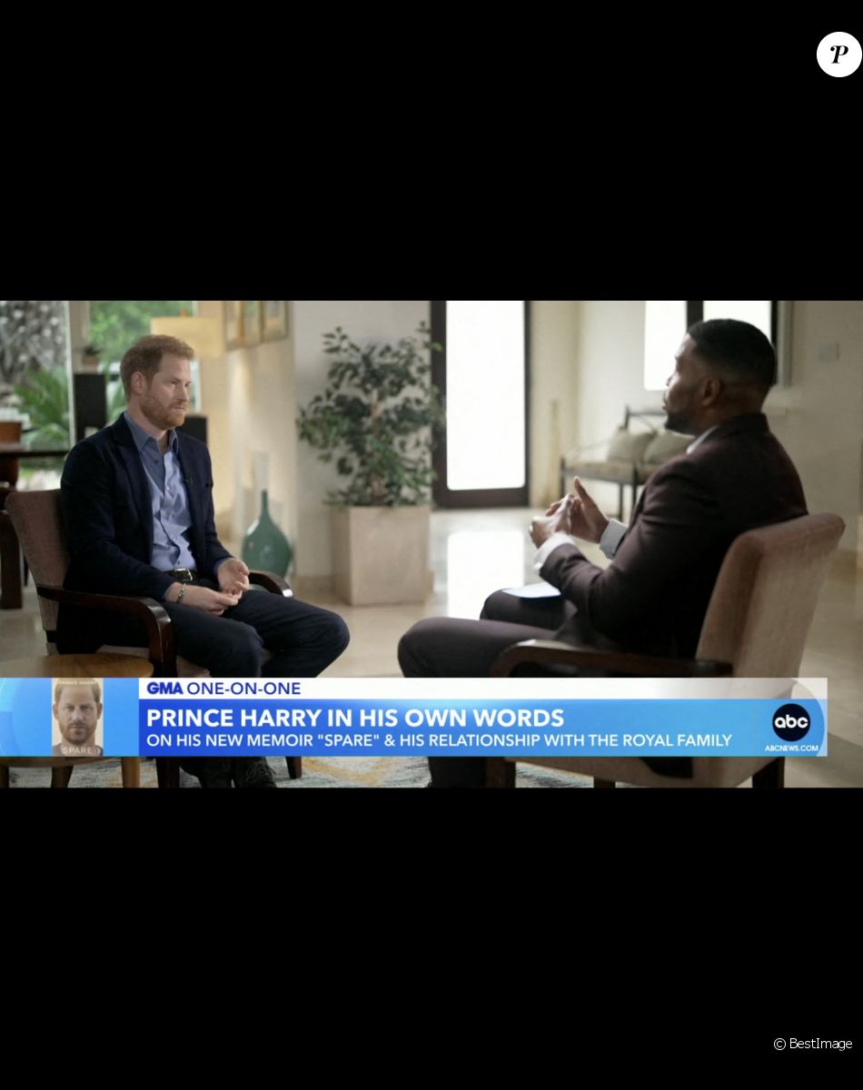 Images de l'émission "Good Morning America" avec le prince Harry. © JLPPA/Bestimage
