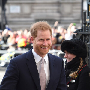 Le prince Harry, duc de Sussex, Meghan Markle, enceinte, duchesse de Sussex - Arrivées des participants à la messe en l'honneur de la journée du Commonwealth à l'abbaye de Westminster à Londres le 11 mars 2019. 