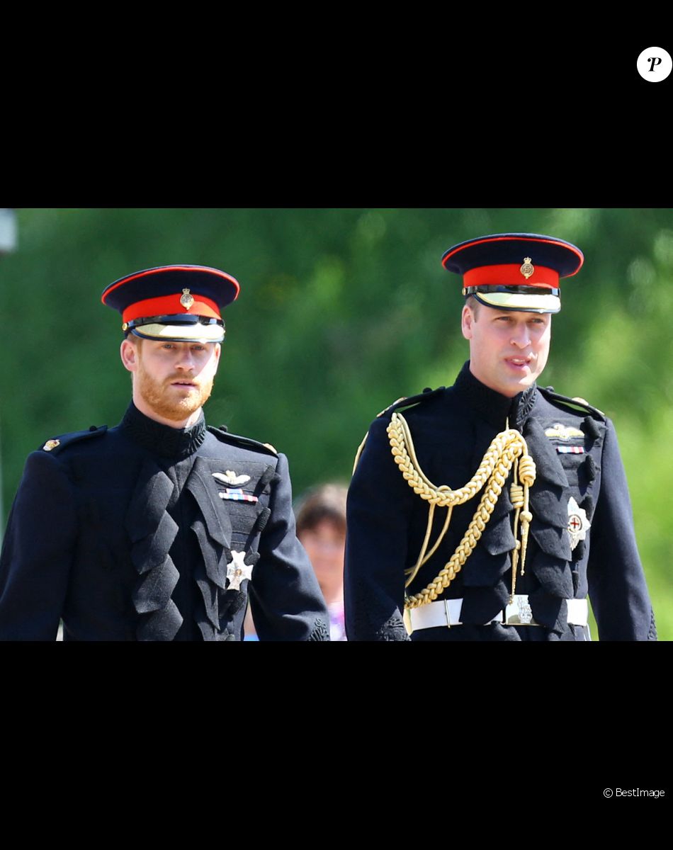 Le prince Harry, duc de Sussex, le prince William, duc de Cambridge