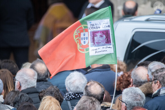 Obsèques de la chanteuse Linda de Suza en l'église Saint Gervais-Saint Protais de Gisors, France, le 6 janvier 2023. © Baptiste Autissier/Panoramic/Bestimage