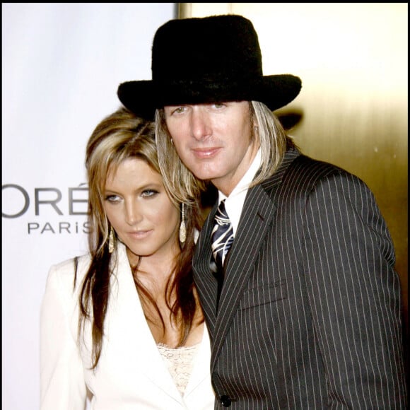 Lisa-Marie Presley et son mari Michael Lockwood - Fashion Rocks Show à Radio City Music Hall de New York en 2005