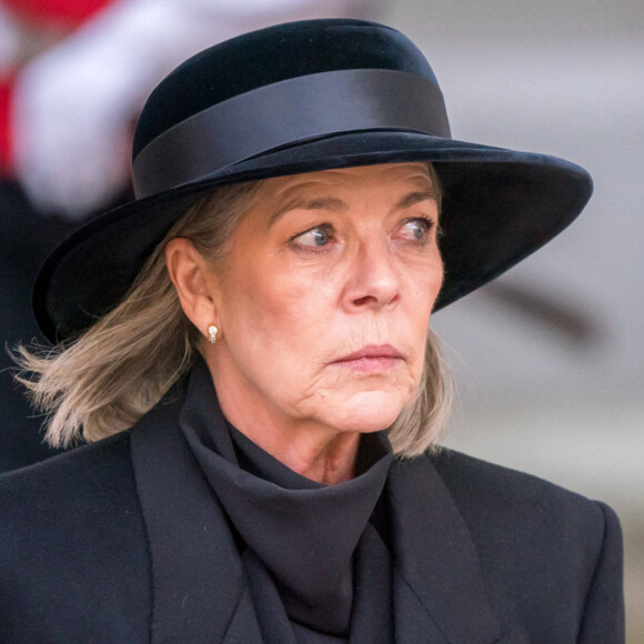 La princesse Caroline de Hanovre - Service funéraire de Maximilien de Bade au château de Salem, Allemagne. © Dana Press/Bestimage 
