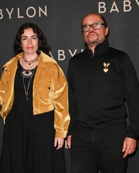 Yael Naim et son mari David Donatien à la première du film "Babylon" au cinéma Le Grand Rex à Paris, France, le 14 janvier 2023. © Coadic Guirec/Bestimage 