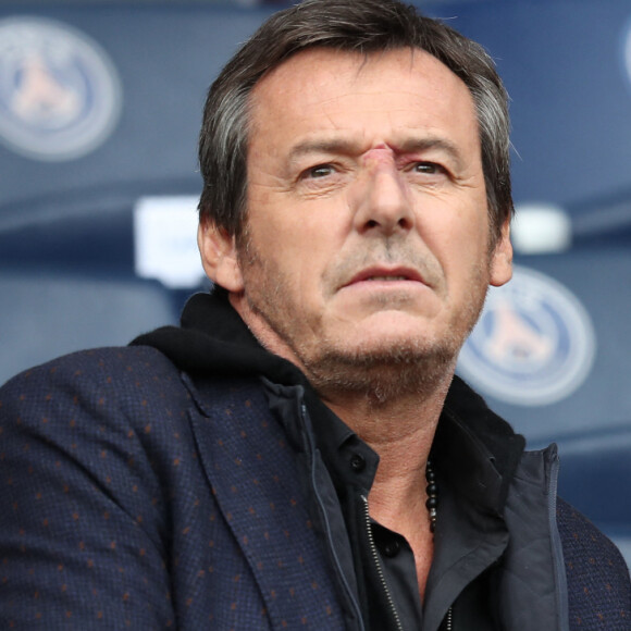 Jean Luc Reichmann et sa femme Nathalie - People au match de football entre le Psg et Bordeaux au Parc des Princes à Paris. © Cyril Moreau/Bestimage