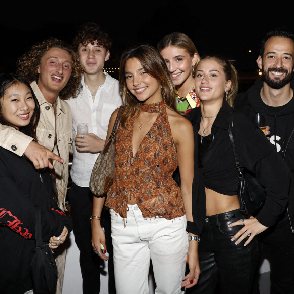 Exclusif - Jade Hallyday, Joalukas Noah, Elvis Guetta,Giulia Le Ruyet-Marcassus (fille de Anne Marcassus), Vittoria de Savoie, Sasha Nikolic et Mathieu Forget lors de la soirée d'anniversaire de Joalukas Noah, fils de Yannick Noah et Isabelle Camus, pour ses 18 ans à Paris le 10 juin 2022. © Cyril Moreau / Bestimage