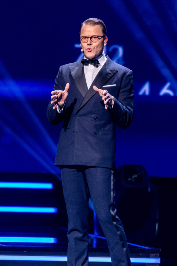 Le prince Daniel de Suède - Soirée de gala Svenska idrottsgalan 2023 à l'arena Avicii à Stockholm le 16 janvier 2023. 