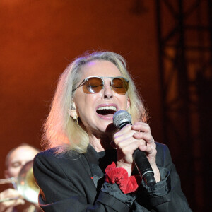 Exclusif - Véronique Sanson en concert pour le festival du château de Solliès-Pont, France, le 17 juillet 2021. © Patrick Carpentier/Bestimage 