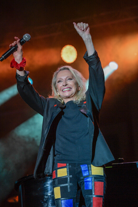 Exclusif - Véronique Sanson en concert pour le festival du château de Solliès-Pont, France, le 17 juillet 2021. © Patrick Carpentier/Bestimage 