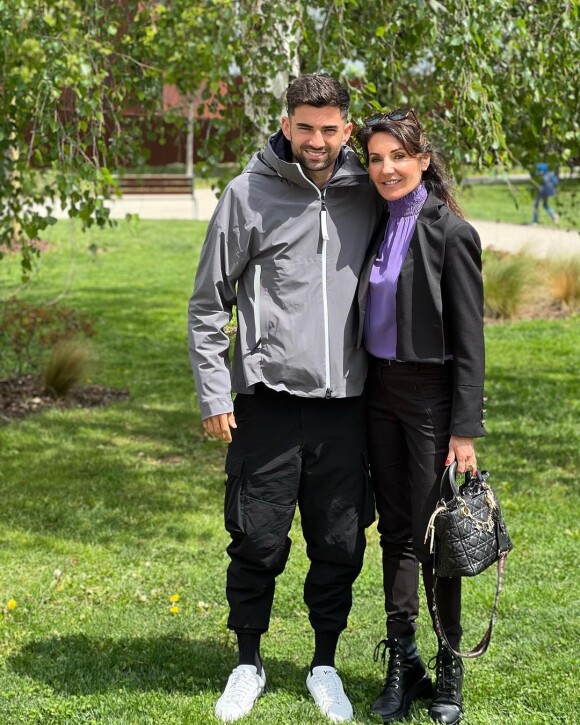 Enzo Zidane et sa mère, Véronique Zidane.