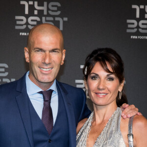 Zinedine Zidane et sa femme Véronique - Les célébrités arrivent à la cérémonie des Trophées Fifa 2018 au Royal Festival Hall à Londres, Royaume Uni, le 25 septembre 2018. © Cyril Moreau/Bestimage