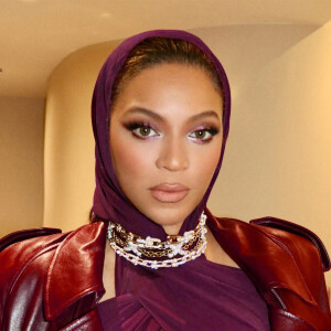 Beyonce Knowles dans les coulisses de sa soirée au "Club Renaissance" en partenariat avec Tiffany & Co à Paris, le 10 octobre 2022. 