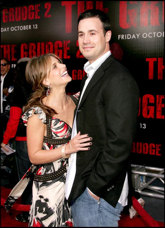 Sarah Michelle Gellar et Freddie Prinze Jr à la première du film the grudge 2 à Buena Park le 8 octobre 2006.