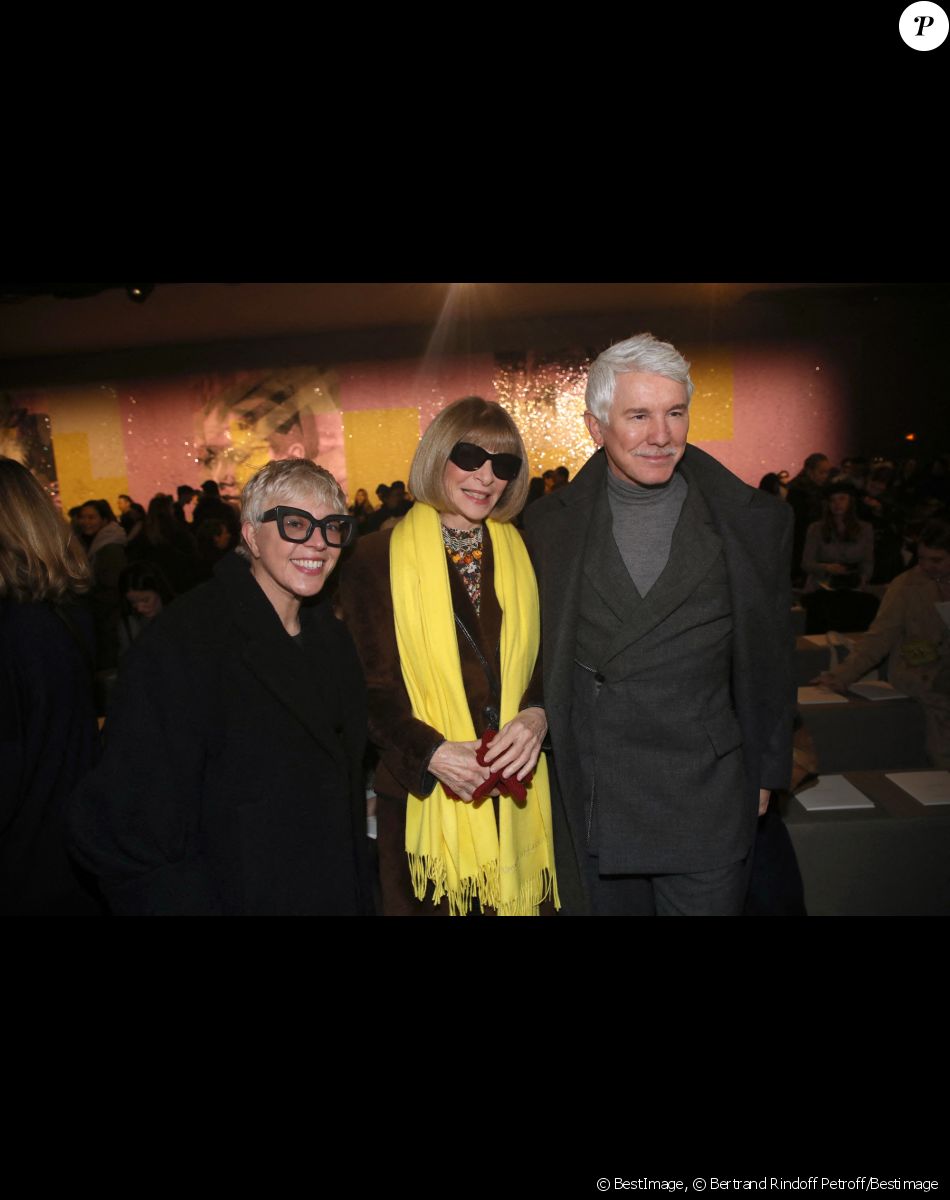 Catherine Martin, Anna Wintour et Baz Luhrmann - Photocall au défilé de mode Haute-Couture Christian Dior au musée Rodin lors de la Fashion Week Printemps-été 2023 de Paris, France, le 23 janvier 2023. © Bertrand Rindoff Petroff/Bestimage