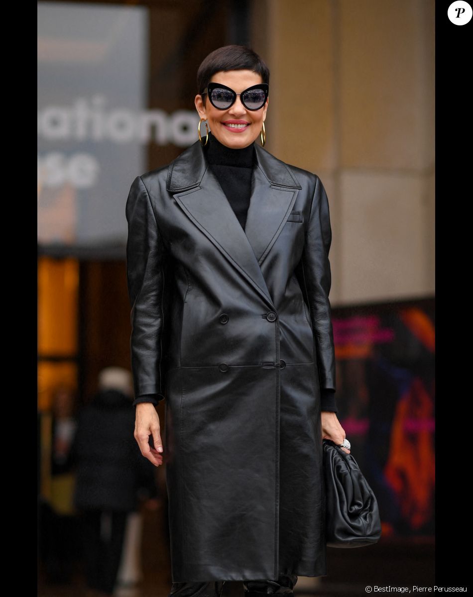 Exclusif - Cristina Cordula - Sorties du défilé de mode Haute-Couture Stéphane Rolland au Théâtre National de Chaillot lors de la Fashion Week Printemps-été 2023 de Paris, France, le 24 janvier 2023. © Pierre Perusseau/Bestimage