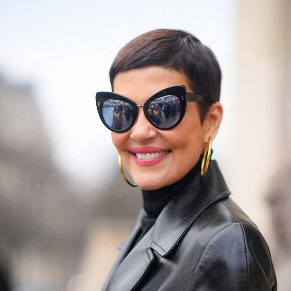 Exclusif - Cristina Cordula - Sorties du défilé de mode Haute-Couture Stéphane Rolland au Théâtre National de Chaillot lors de la Fashion Week Printemps-été 2023 de Paris, France, le 24 janvier 2023. © Pierre Perusseau/Bestimage 