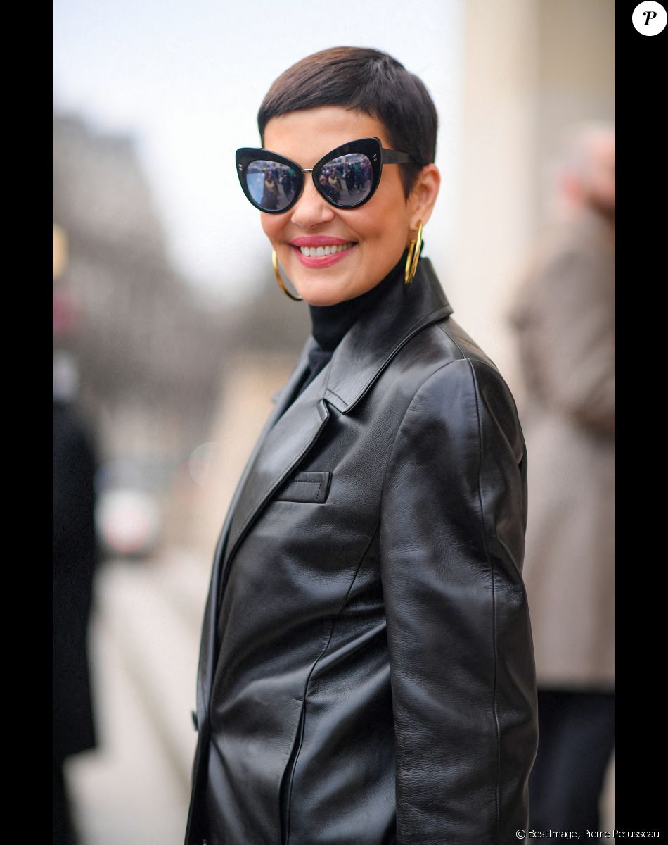 Exclusif - Cristina Cordula - Sorties du défilé de mode Haute-Couture Stéphane Rolland au Théâtre National de Chaillot lors de la Fashion Week Printemps-été 2023 de Paris, France, le 24 janvier 2023. © Pierre Perusseau/Bestimage