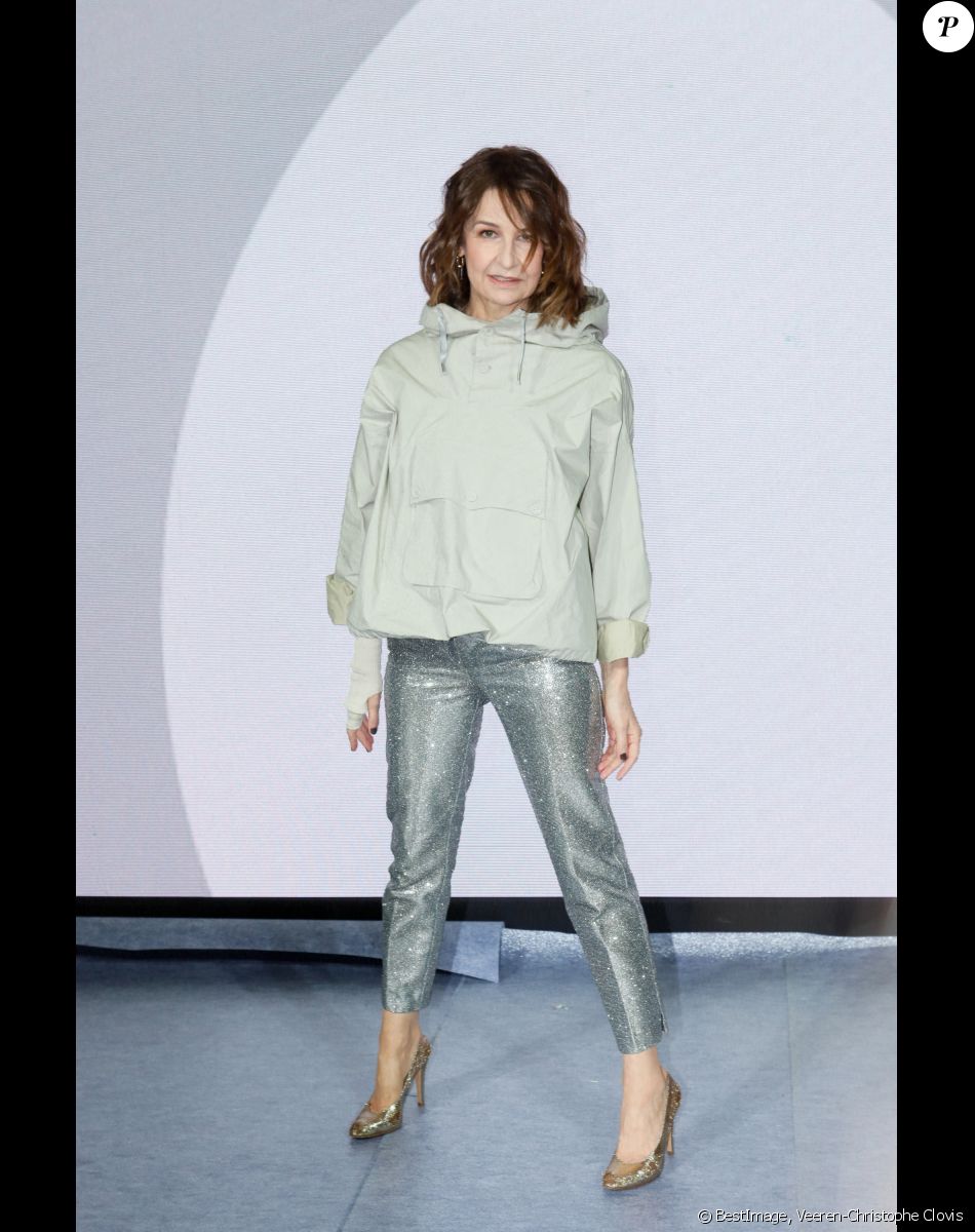Valérie Lemercier - People au défilé de mode Haute-Couture "Stéphane Rolland" au Théâtre de Chaillot lors de la fashion week à Paris. Le 24 janvier 2023 © Veeren-Christophe Clovis / Bestimage