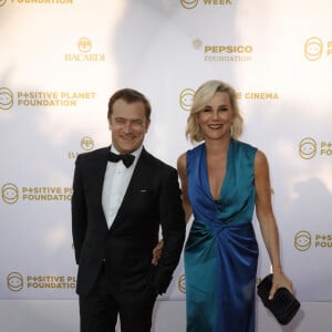 Laurence Ferrari et son mari Renaud Capuçon - Photocall de la soirée de la fondation Positive Planet au Palm Beach lors du 70ème festival de Cannes le 24 mai 2017.
