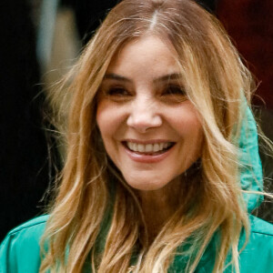 Clotilde Courau - Arrivées au défilé de mode Haute-Couture Elie Saab au Carreau du Temple lors de la Fashion Week Printemps-été de Paris, France. © Christophe Clovis/Bestimage 