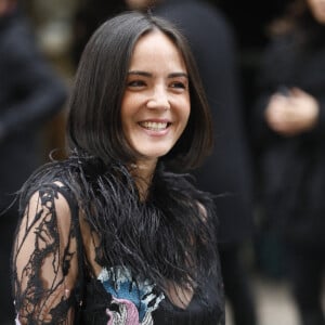 Agathe Auproux - Arrivées au défilé de mode Haute-Couture Elie Saab au Carreau du Temple lors de la Fashion Week Printemps-été 2023 de Paris, France, le 25 janvier 2023. © Christophe Clovis/Bestimage 