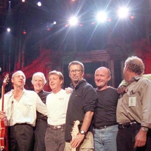Mark Knopfler, George Martin, Paul McCartney, Eric Clapton, Phil Collins, Sting, Elton John - Concert à Londres en 1997