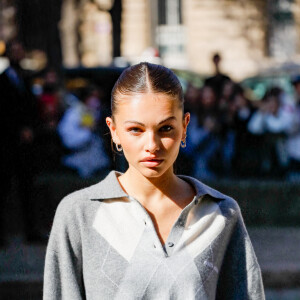 Thylane Blondeau - Arrivées au défilé Miu Miu Collection Femme Prêt-à-porter Printemps/Eté 2023 lors de la Fashion Week de Paris (PFW), France, le 4 octobre 2022. © Veeren-Clovis/Bestimage