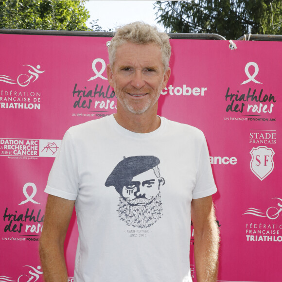 Denis Brogniart - 8ème édition du "Triathlon des roses" au Stade Français dans le domaine de Saint Cloud le 18 septembre 2021. © Marc Ausset-Lacroix/Bestimage