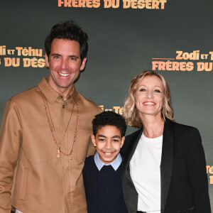 Mika, Yassir Drief et Alexandra Lamy - Avant-première du film "Zodi et Téhu, frères du désert" au cinéma UGC Normandie à Paris, le 29 janvier 2023. © Coadic Guirec/Bestimage