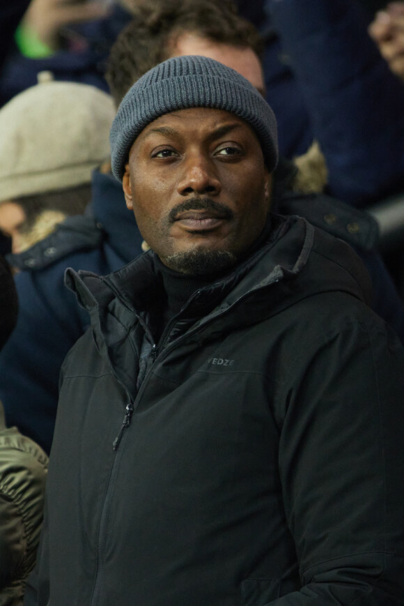 Harry Roselmack - People en tribunes du match de Ligue 1 Uber Eats "PSG contre Reims" (1-1) au Parc des Princes à Paris le 29 janvier 2023.