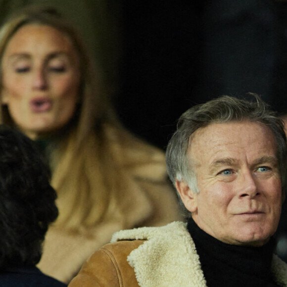 Franck Dubosc - People en tribunes du match de Ligue 1 Uber Eats "PSG contre Reims" (1-1) au Parc des Princes à Paris le 29 janvier 2023.