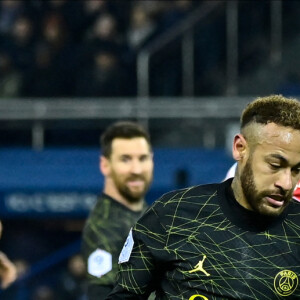 Neymar Jr ( 10 - PSG ) - Match de Ligue 1 Uber Eats "PSG - Reims (1-1)" au Parc des Princes, le 29 janvier 2023. A l'occasion du Nouvel An chinois, les joueurs portent un maillot avec leurs noms floqués en mandarin.