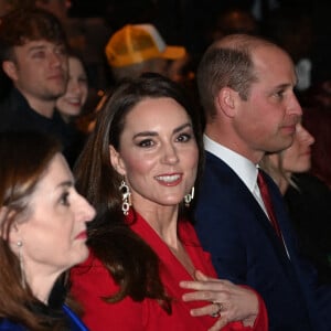 Le prince William, prince de Galles, et Catherine (Kate) Middleton, princesse de Galles, lors de la soirée "Shaping Us" en amont des BAFTA Awards 2023 à Londres, le 30 janvier 2023. 