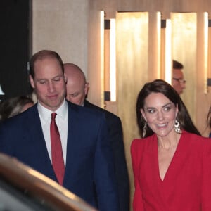 Le prince William, prince de Galles, et Catherine (Kate) Middleton, princesse de Galles, se rendent à la soirée "Shaping Us" en amont des BAFTA Awards 2023 à Londres, le 30 janvier 2023. 