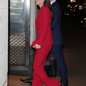 Le prince William, prince de Galles, et Catherine (Kate) Middleton, princesse de Galles, se rendent à la soirée "Shaping Us" en amont des BAFTA Awards 2023 à Londres, le 30 janvier 2023. 