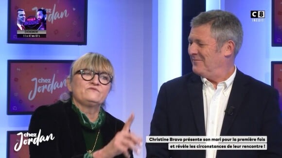 Christine Bravo et son mari Stéphane Bachot dans l'émission "Chez Jordan".
