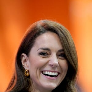 Catherine (Kate) Middleton, princesse de Galles, au complexe de marché Kirkgate sur Vicar Lane à Leeds, West Yorkshire, Royaume Uni, le 31 janvier 2023, où elle rencontre des vendeurs et des membres du public pour le lancement de la campagne Shaping Us qui sensibilise à l'importance unique de la petite enfance. 