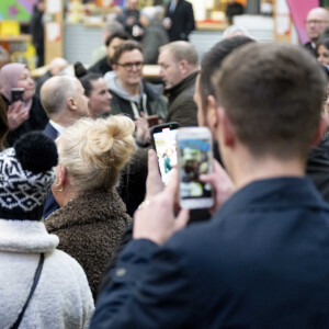 Catherine (Kate) Middleton, princesse de Galles, arrive au complexe de marché Kirkgate sur Vicar Lane à Leeds, West Yorkshire, Royaume Uni, le 31 janvier 2023, où elle rencontre des vendeurs et des membres du public pour le lancement de la campagne Shaping Us qui sensibilise à l'importance unique de la petite enfance. 